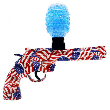 PISTOLA ELÉTRICA ARMINHA BOLINHAS DE GEL COMPLETO ORBS ORBEEZ VERMELHA LEAO 1390 V